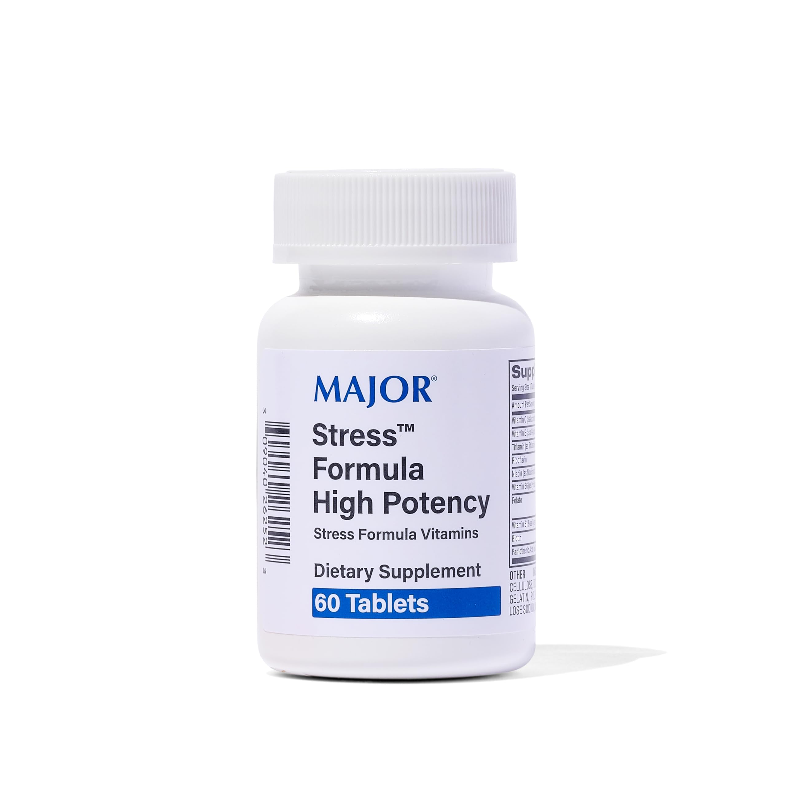 Front view of MAJOR Stress Formula 60-tablet bottle