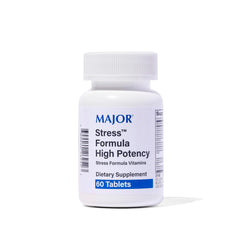 Front view of MAJOR Stress Formula 60-tablet bottle