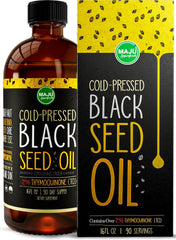 MAJU Black Seed Oil 16oz glass bottle with Turkish Nigella Sativa