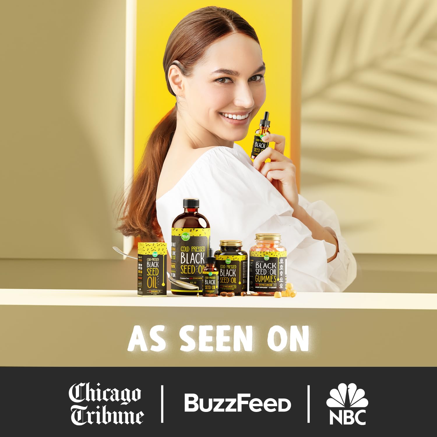 MAJU Black Seed Oil ingredients panel