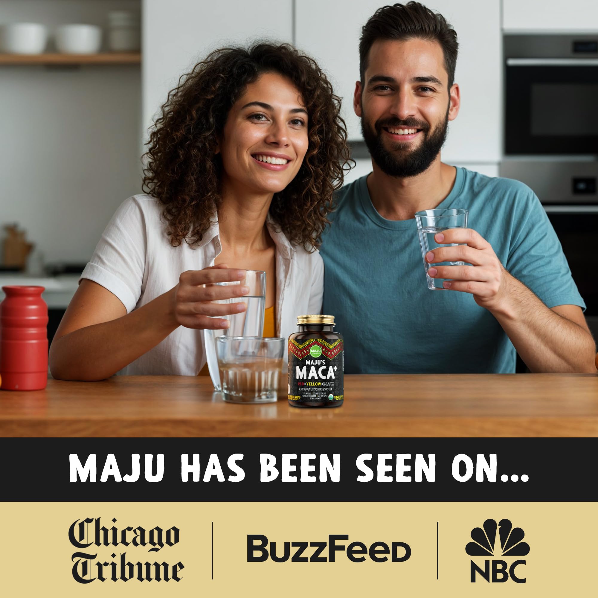 Lifestyle image showing energy and endurance from maca capsules
