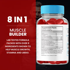 Serving suggestion: gummies in a glass with a healthy lifestyle