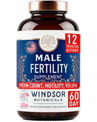 Male fertility supplement with maca root - 120 capsules