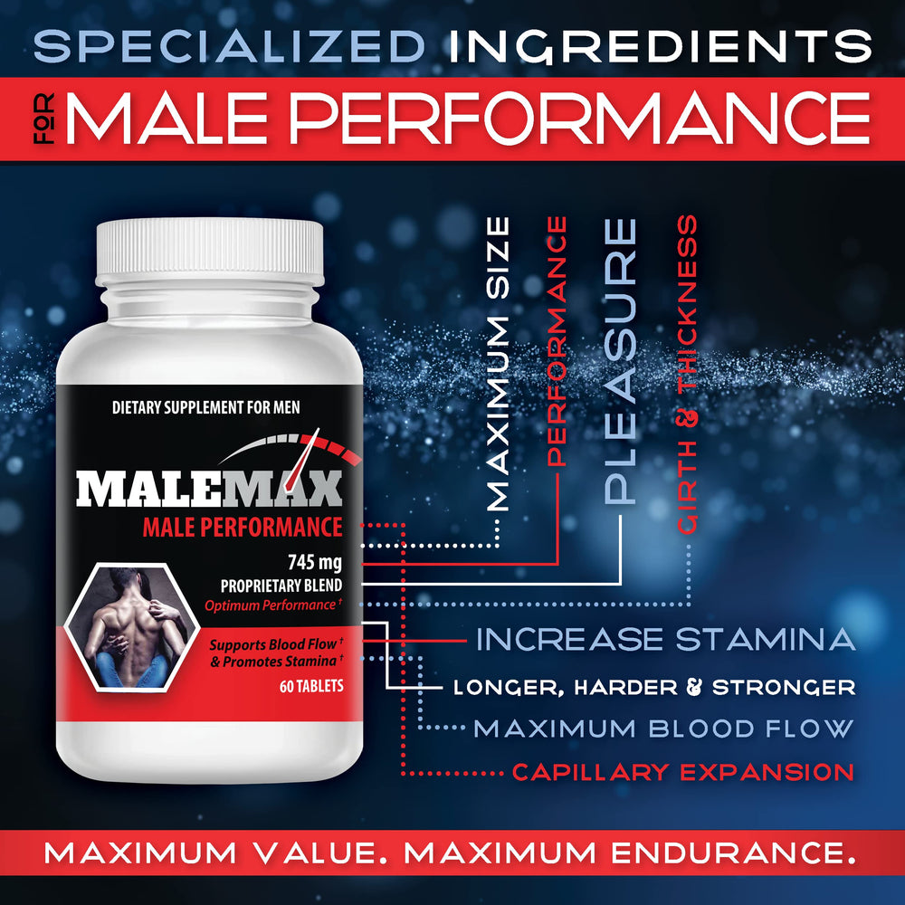 MaleMax pills bottle pour shot conveys easy intake for potential size and stamina gains.