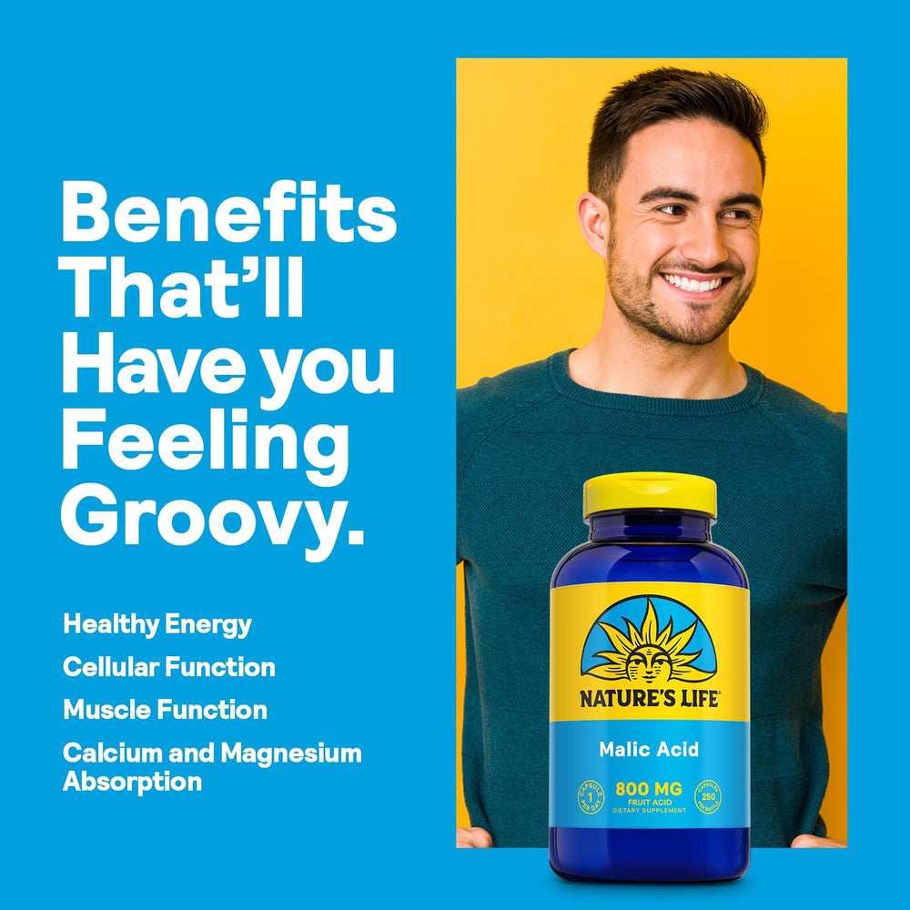 Graphic illustrating malic acid supporting cellular energy