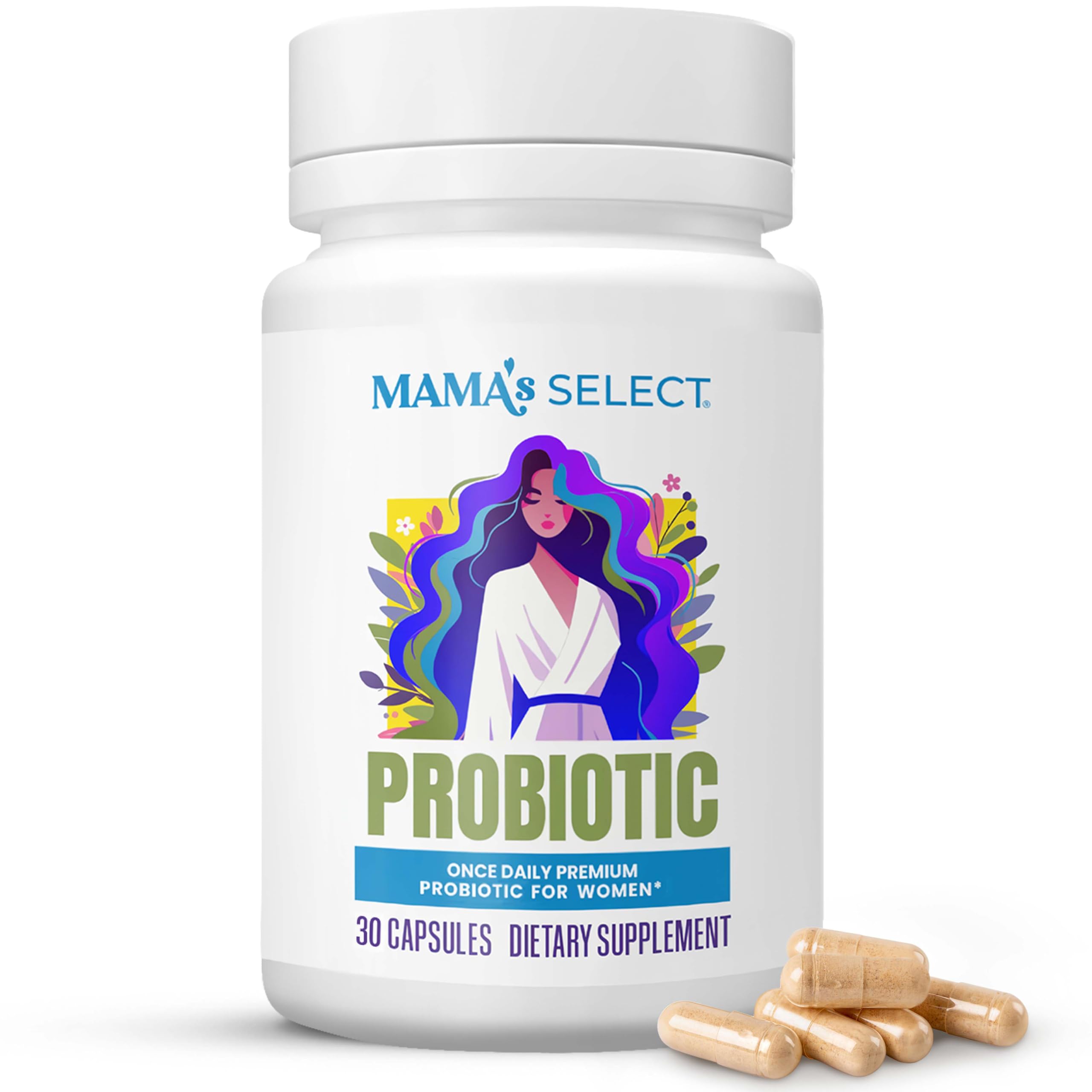 Mama's Select Prenatal Probiotics bottle label