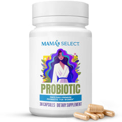 Mama's Select Prenatal Probiotics bottle label