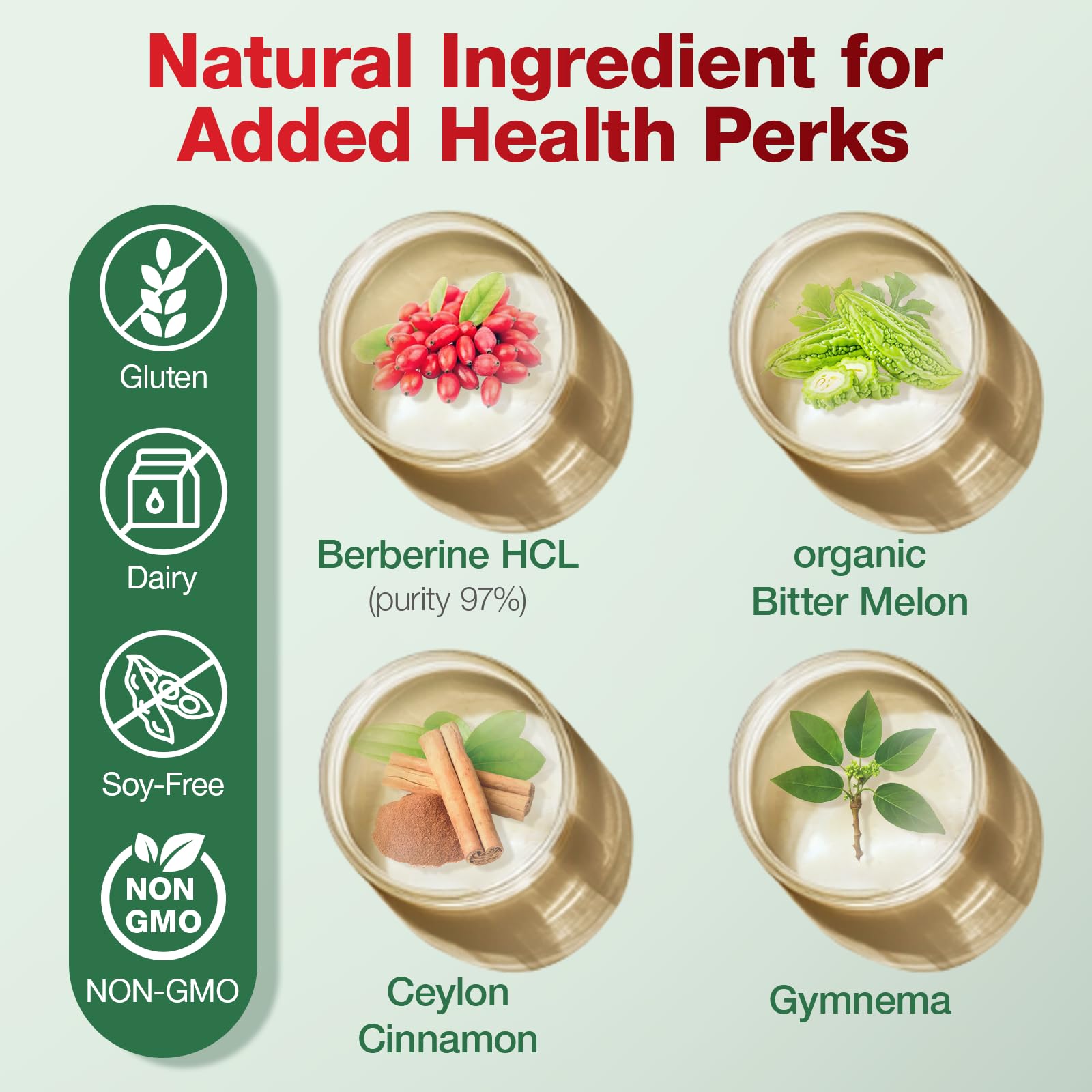 Close-up of Berberine HCl capsules