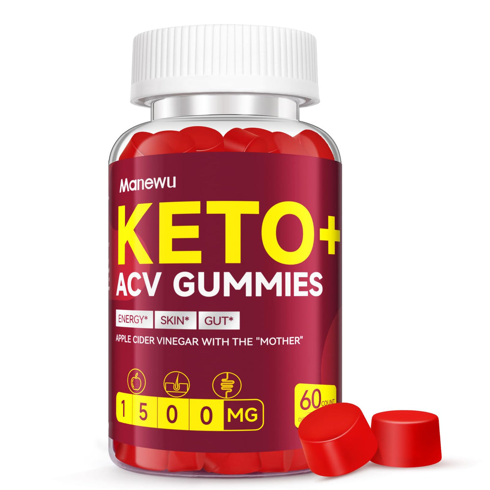 Manewu Keto ACV Gummies bottle label showing 1500mg per serving