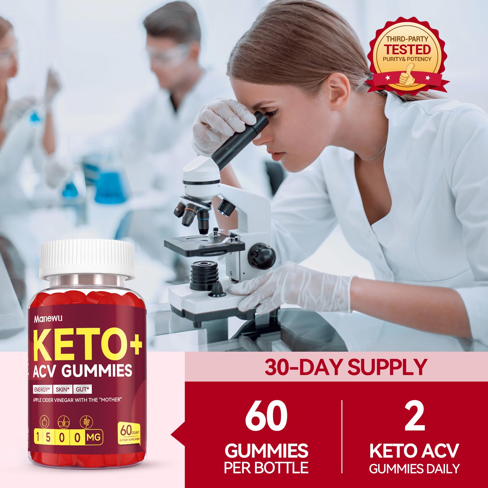 Manewu Keto ACV Gummies apple cider vinegar with mother feature supports natural wellness.