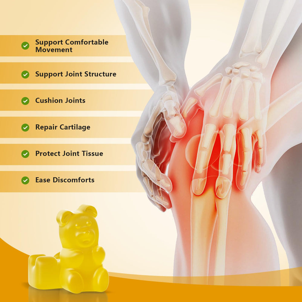 Close-up of mango-flavored gummies