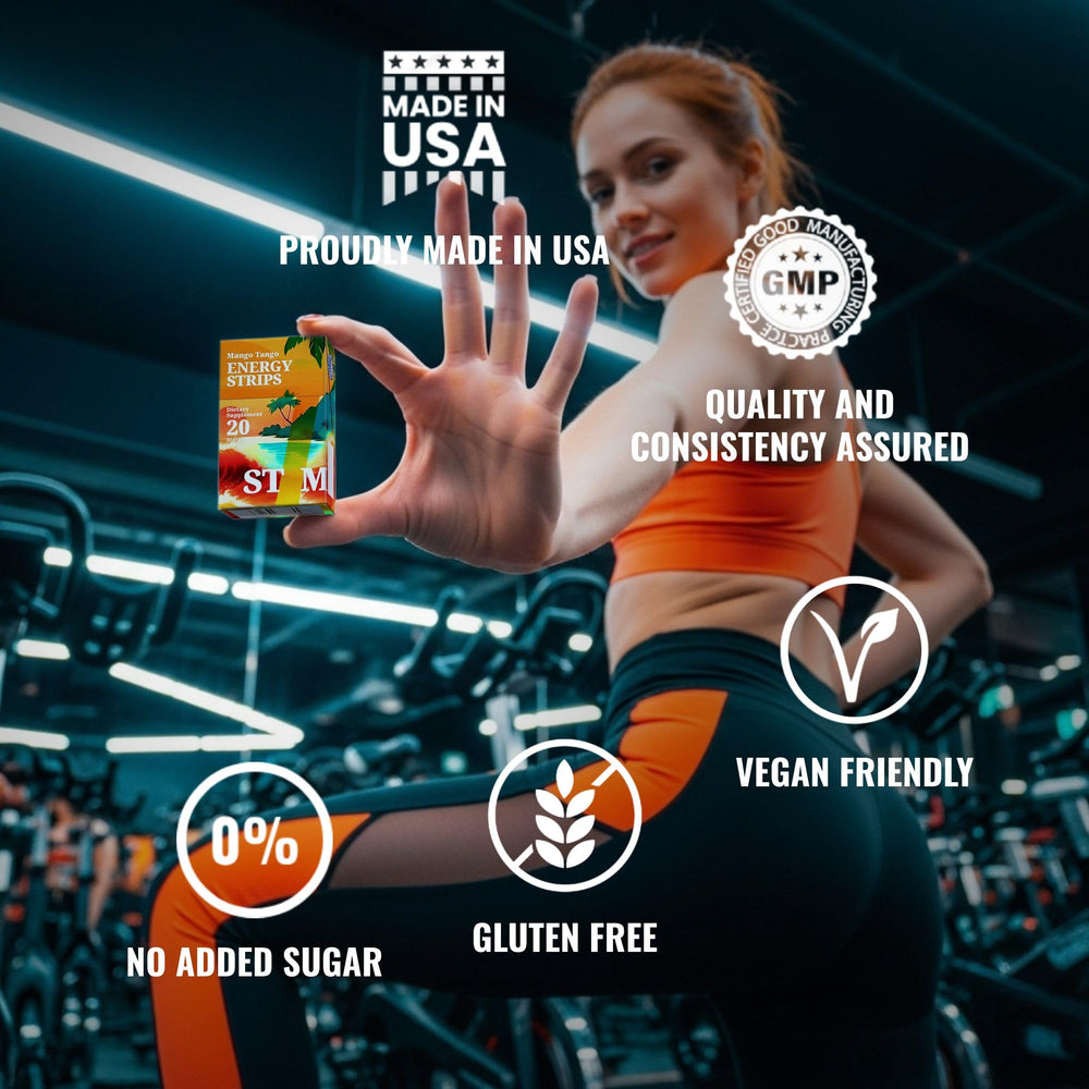 Travel-safe Mango Tango Energy Strips convenient pocket packaging