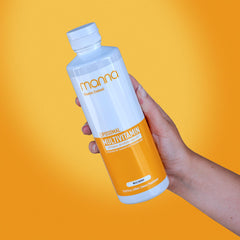 Front view of Manna Vitamins Evolved Liposomal Multivitamin bottle