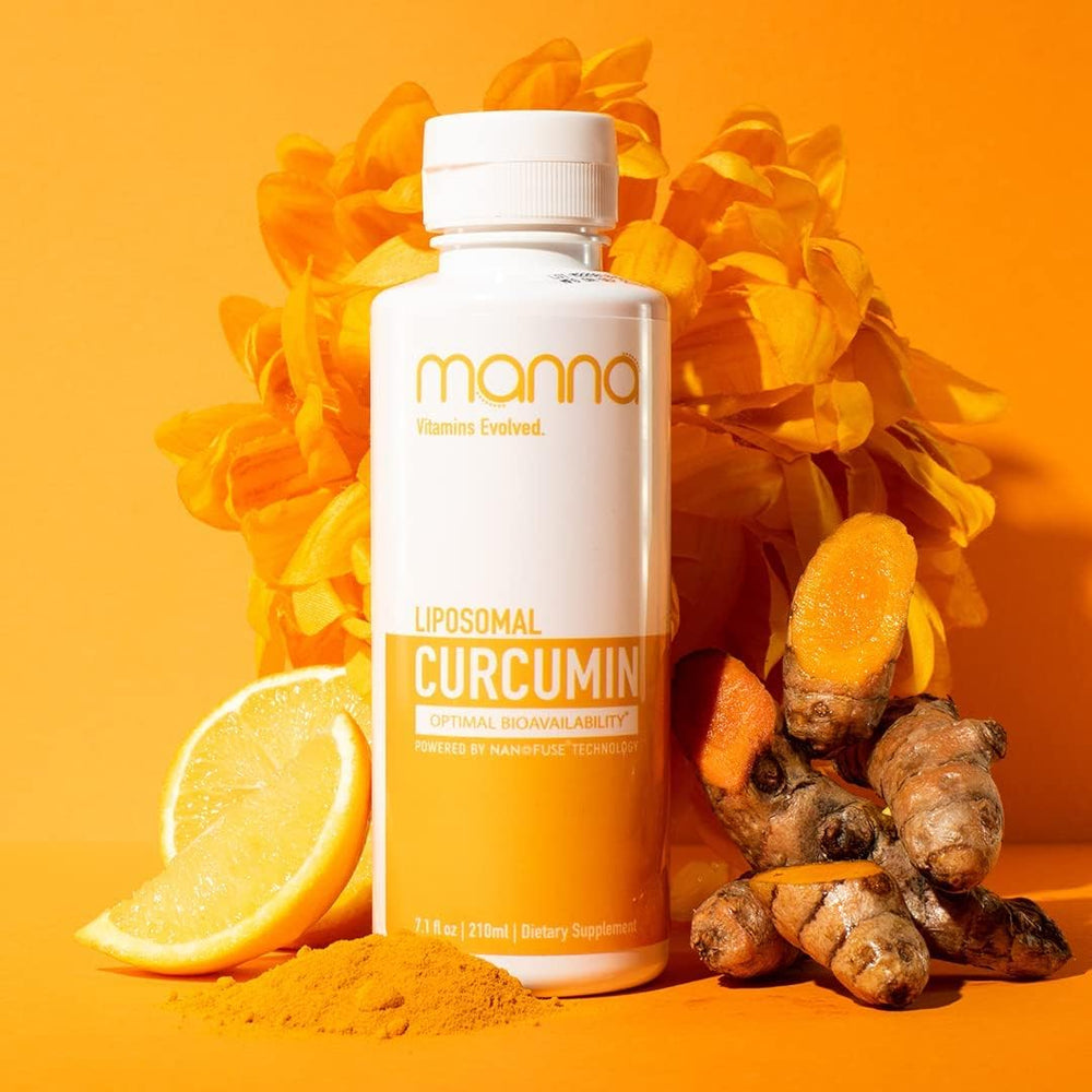 Manna Vitamins Evolved Liposomal Curcumin liquid bottle label