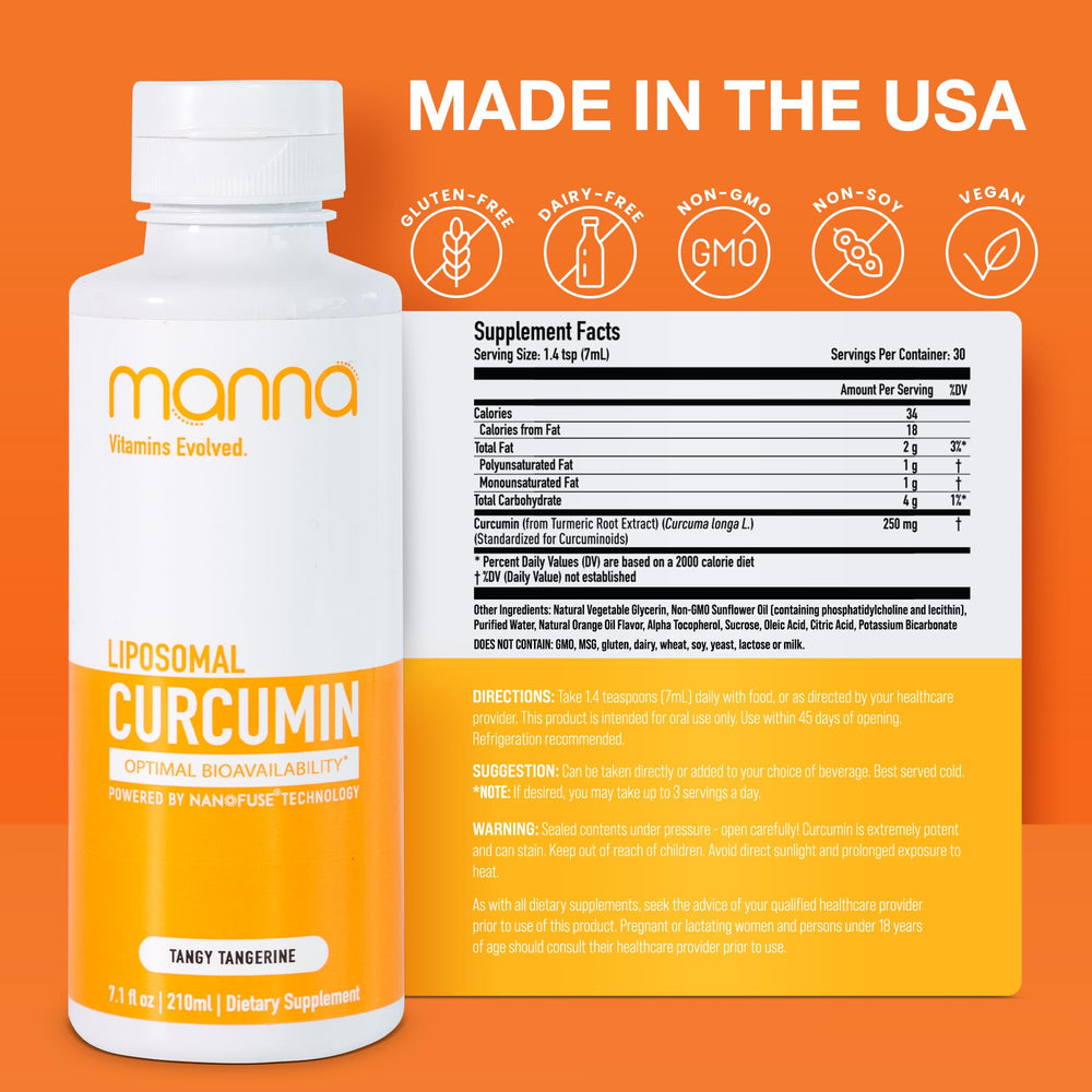 Daily wellness routine featuring liquid curcumin