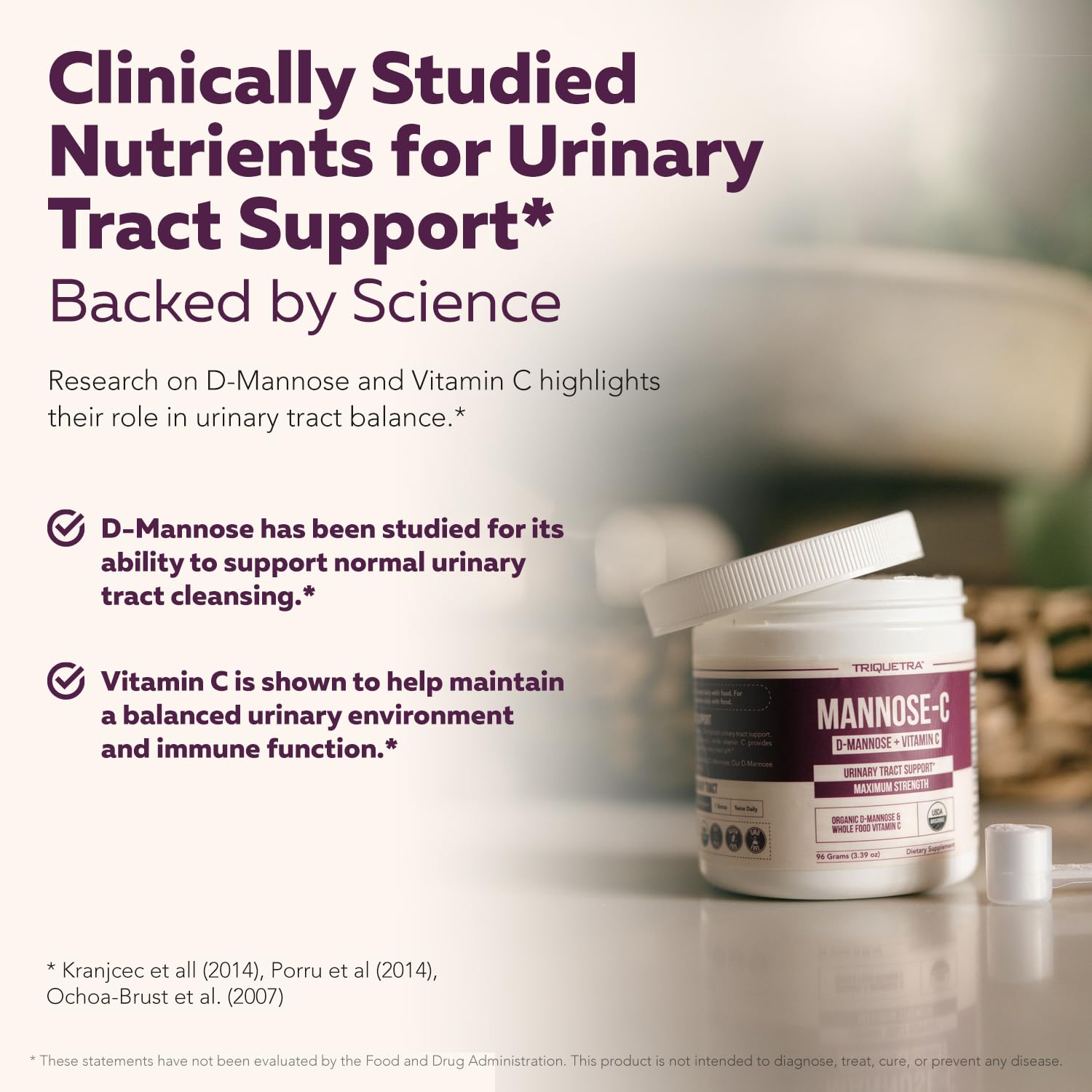 Ingredients and organic sourcing in Mannose-C