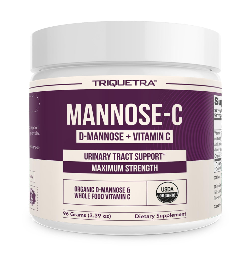 Label for Mannose-C Organic D-Mannose Powder 60 Servings