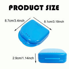 Open retainer case showing 16 ventilation holes