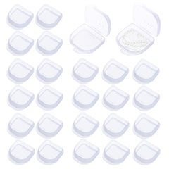 Maoerdental 60-pack vented retainer case with transparent design