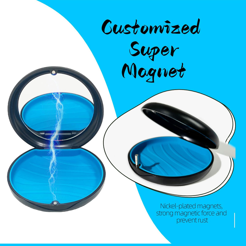 Compact portable size 0.98in x 3.42in with mirror