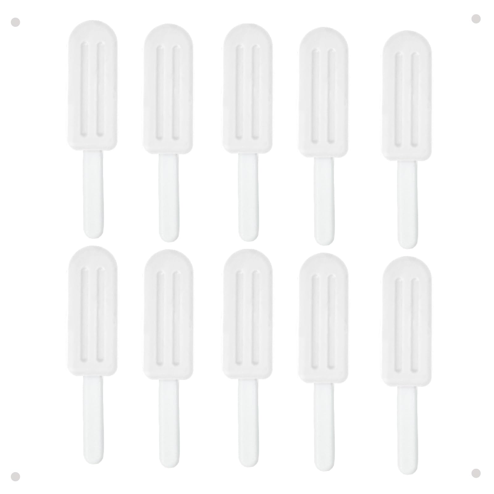 Maoerdental Aligner Chew Popsicle Silicone with Grip Handle - White (image 1)
