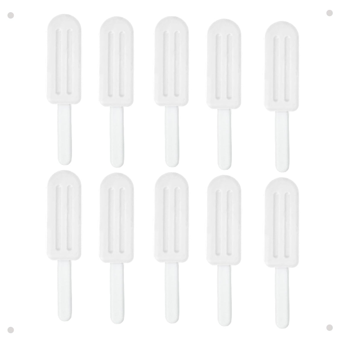 Maoerdental Aligner Chew Popsicle Silicone with Grip Handle - White (image 1)