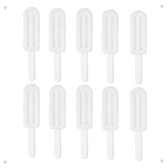 Maoerdental Aligner Chew Popsicle Silicone with Grip Handle - White (image 1)