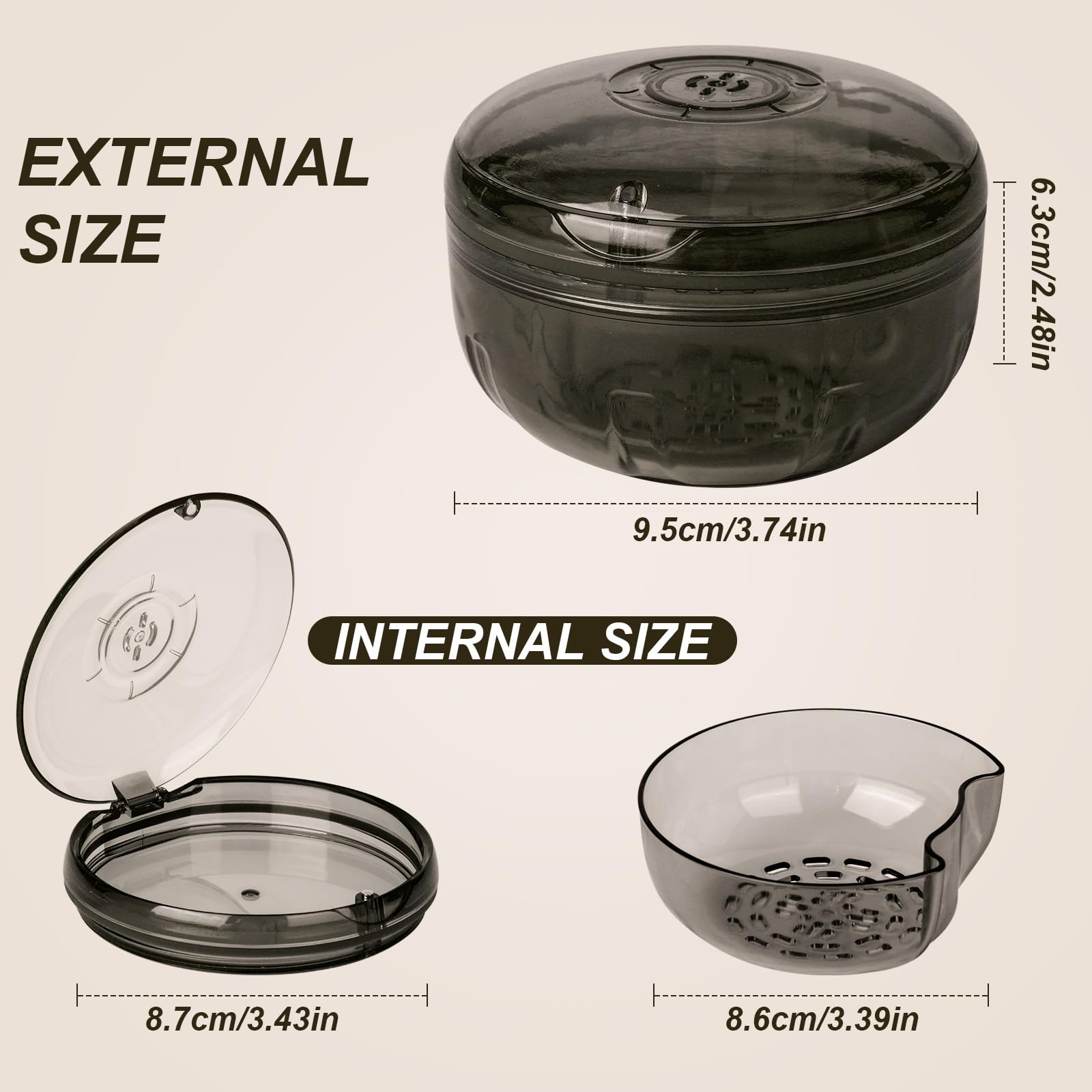 Compact dimensions 3.74 inches by 2.48 inches