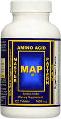 MAP Master Amino Acid Pattern bottle label and packaging