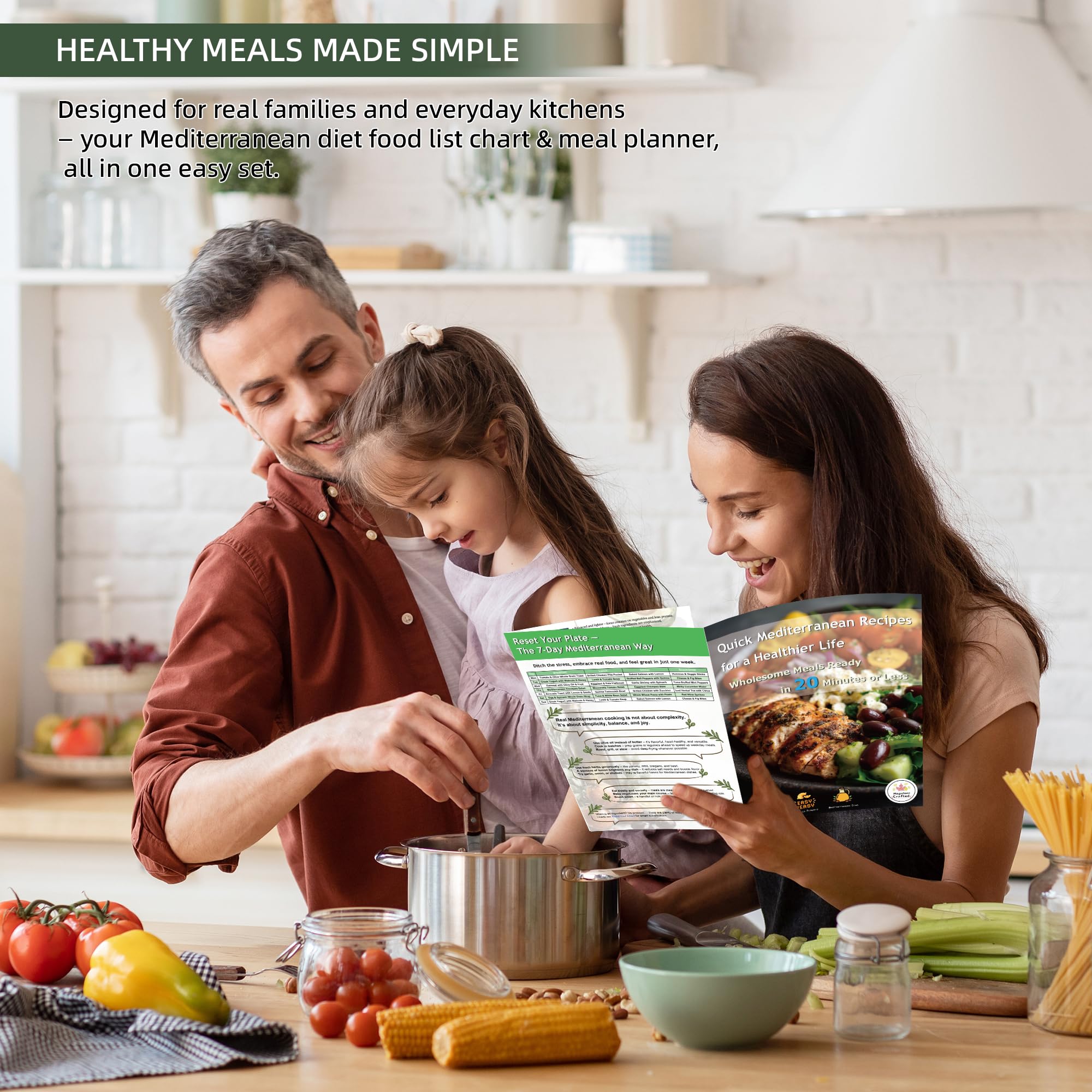 MapeloreCrafted 20-minute Mediterranean meals highlight speedy dinner options.