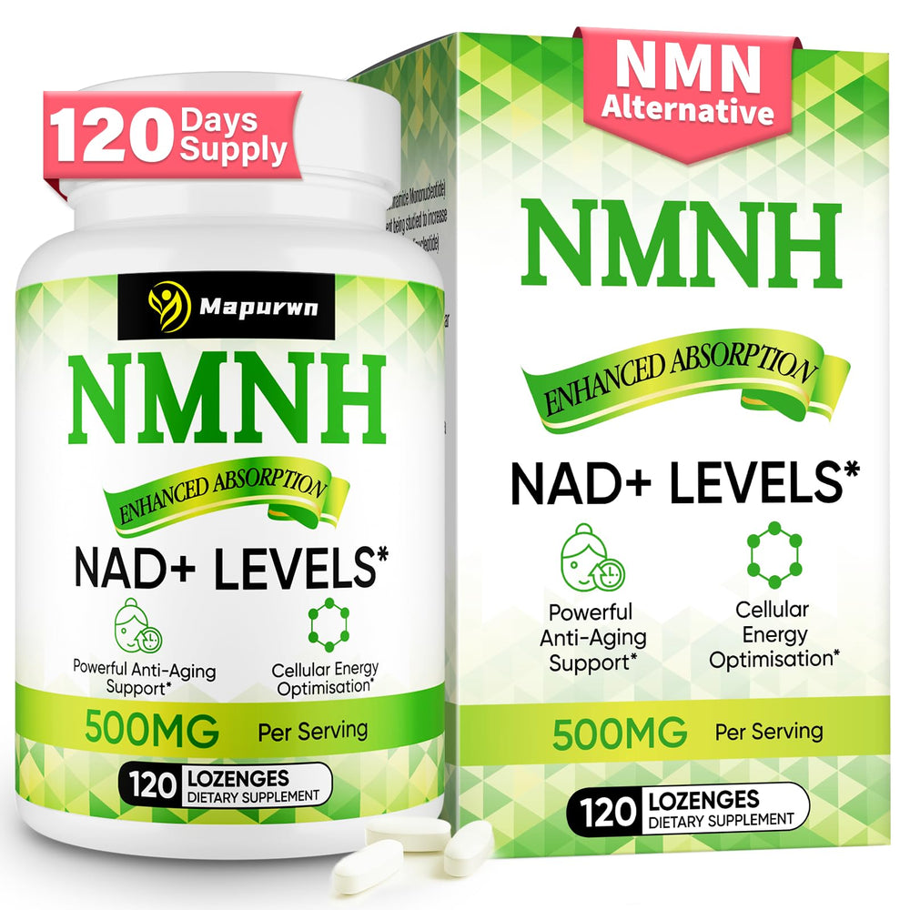 Mapurwn NMNH NMN supplement bottle on white background