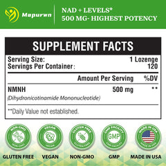 Close-up of NMNH lozenges