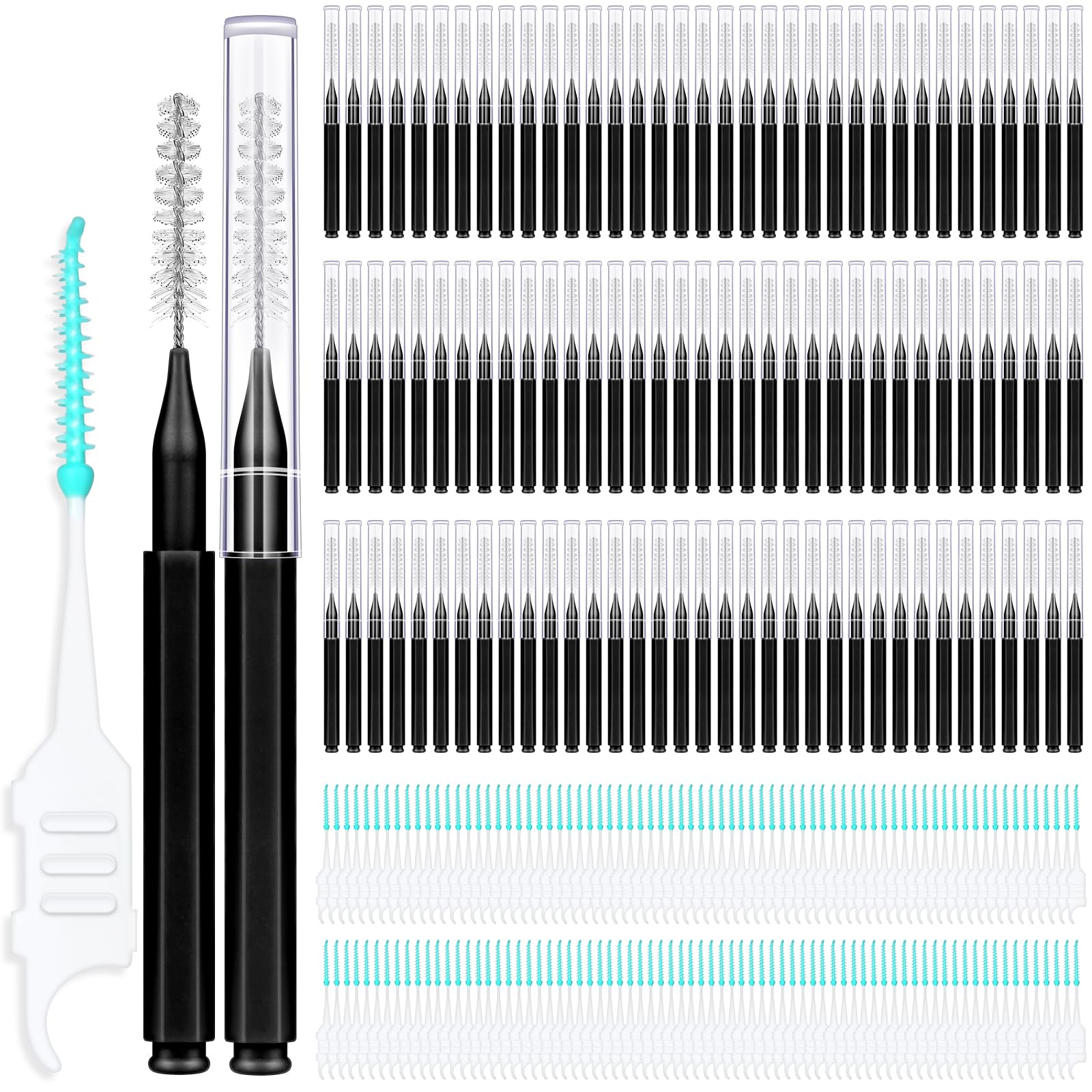 MAPVOLUT 200-Piece Interdental Brush Set with storage box - main image
