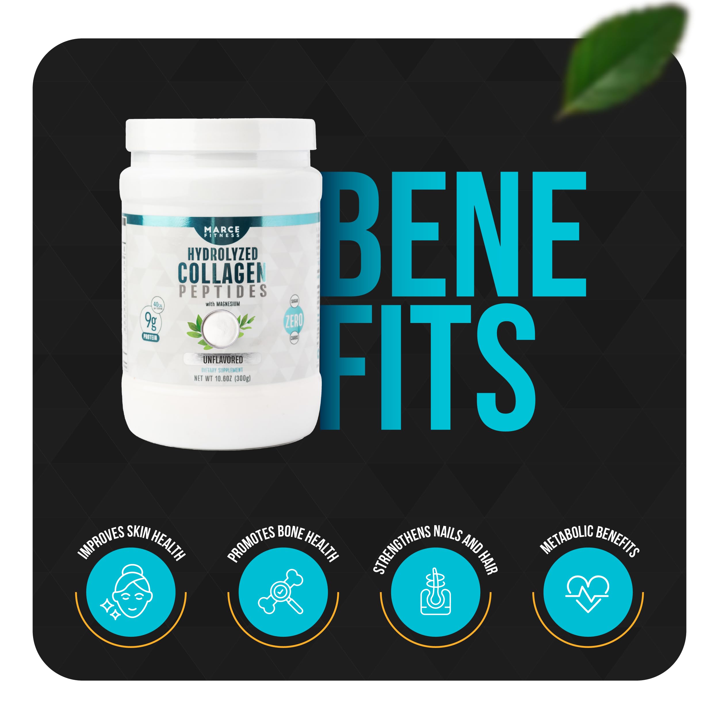 MARCE FITNESS Hydrolized Collagen Unflavored packaging and label