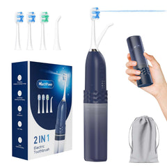 Marchpower 2-in-1 toothbrush with water flosser front view