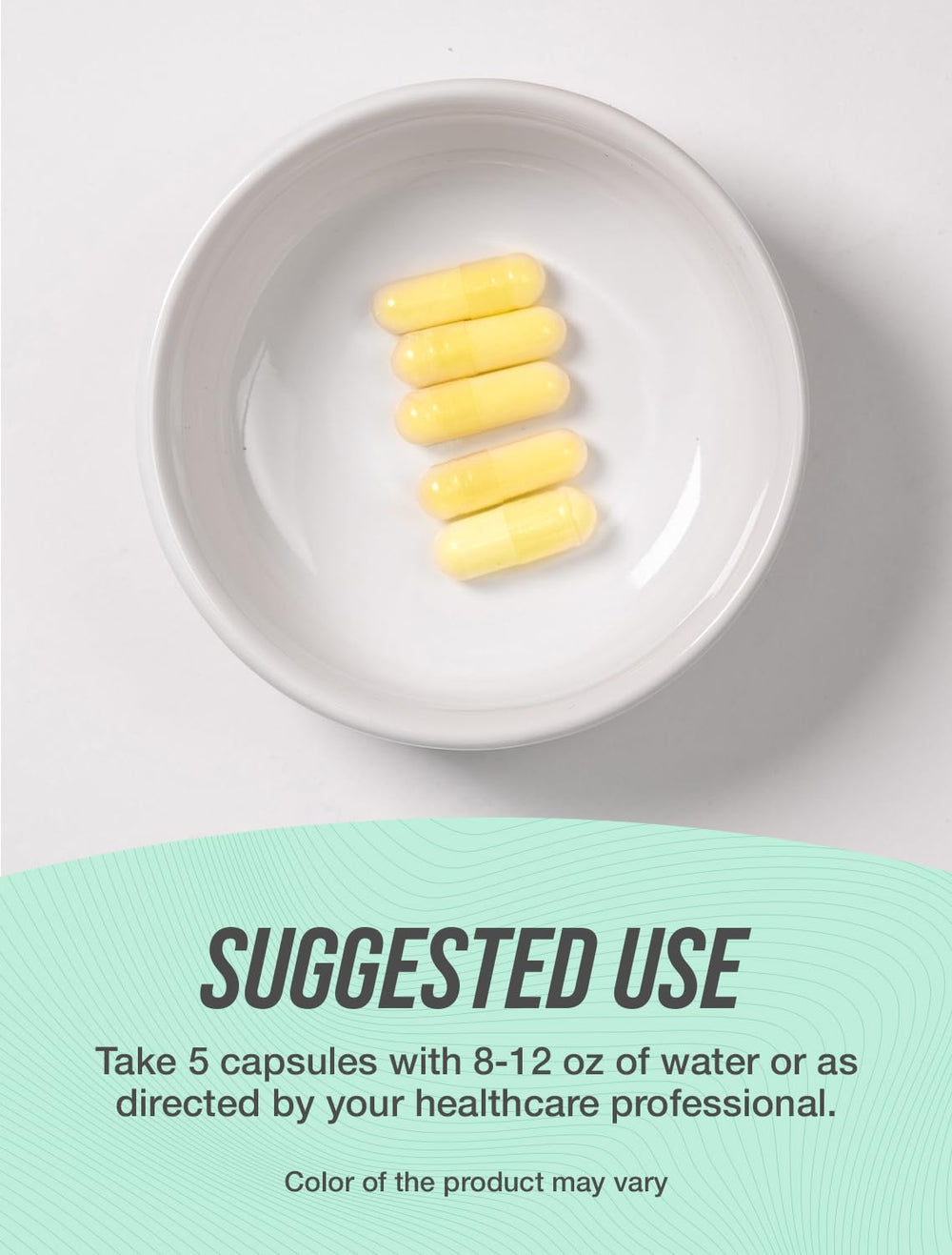 Close up of hydrolyzed fish collagen capsules