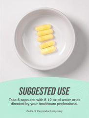 Close up of hydrolyzed fish collagen capsules