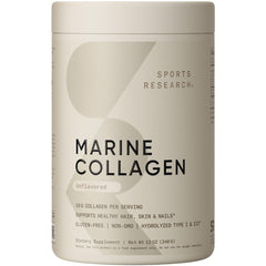 Sports Research Marine Collagen Peptides Powder bottle on white background