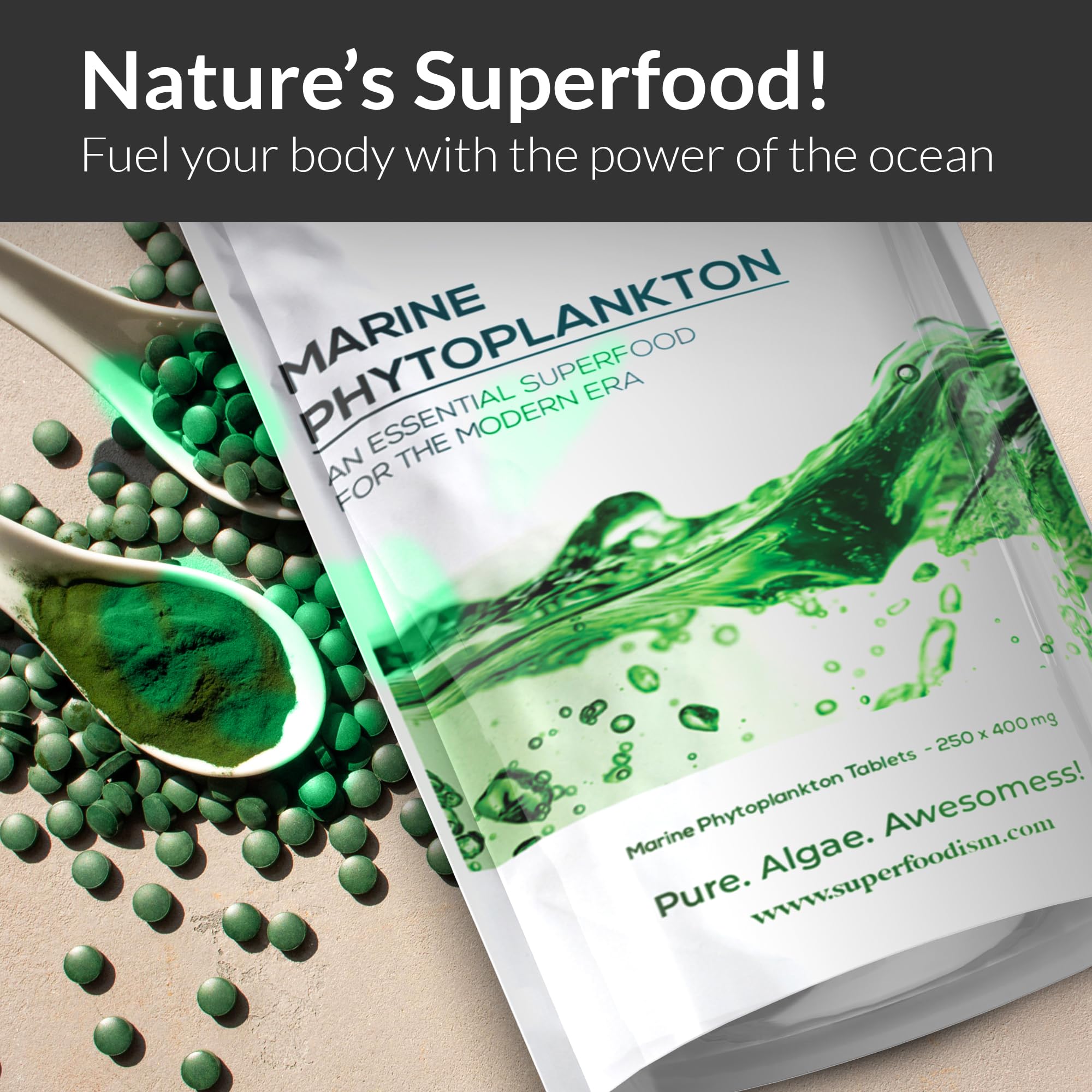 Marine phytoplankton powder form