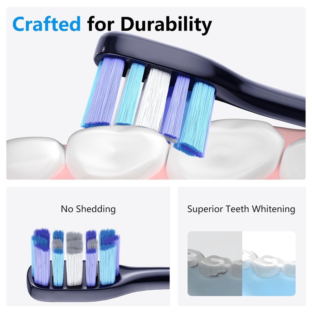 Packaging for Marlincare 4-pack replacement toothbrush heads