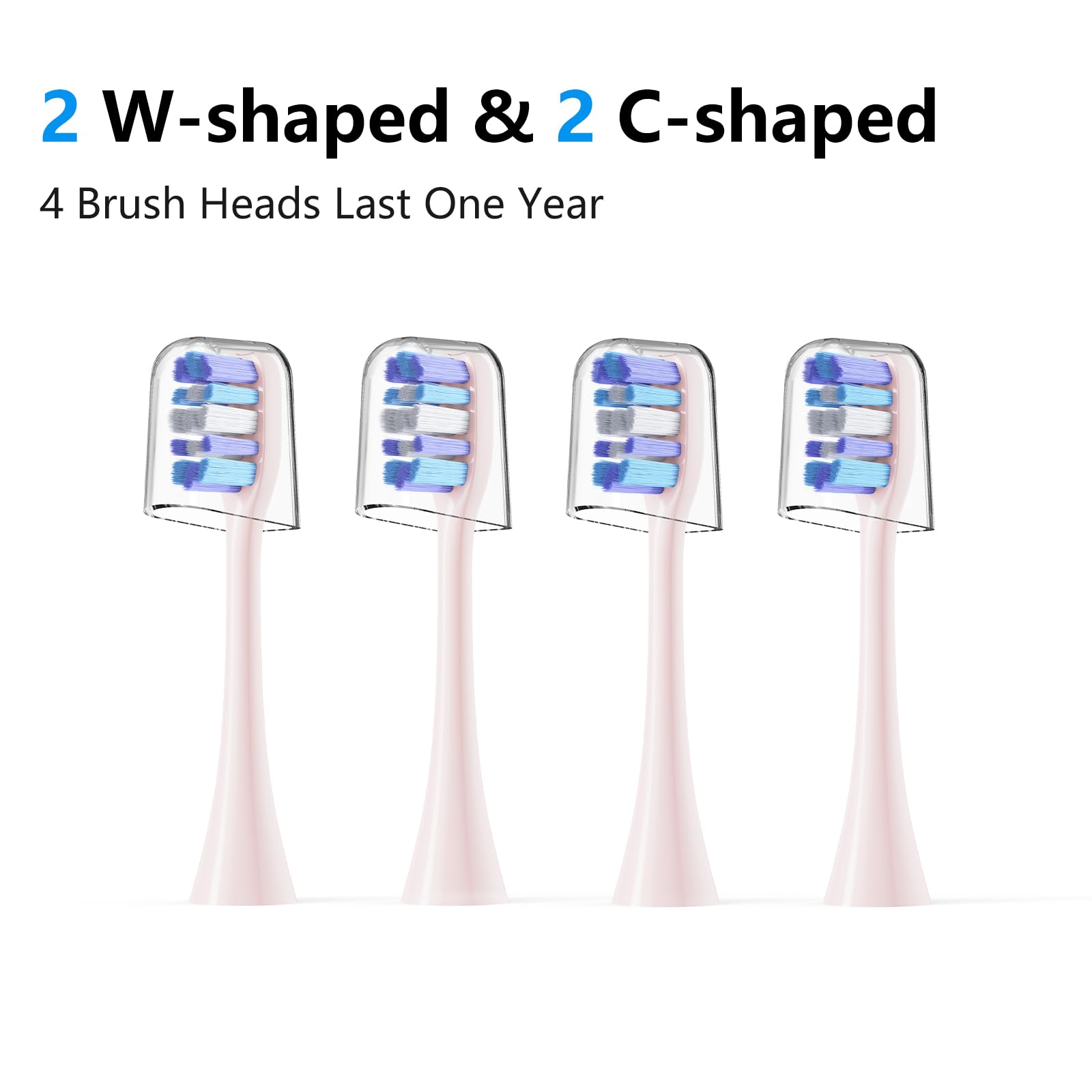 Close-up of premium bristles on Marlincare replacement heads