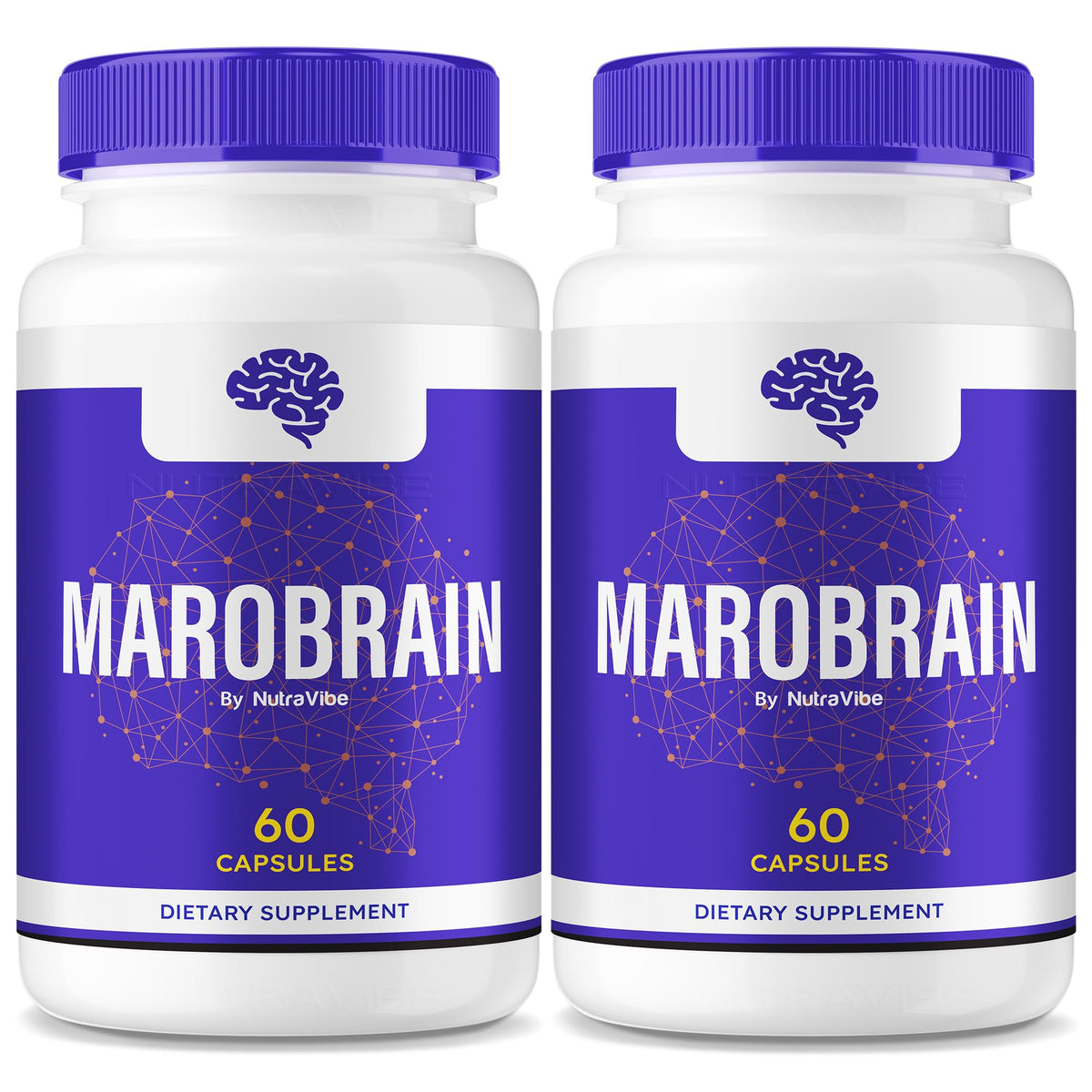 Marobrain 2-pack bottle with packaging