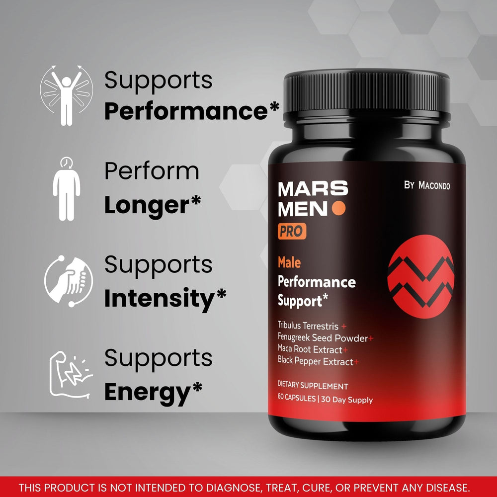 Close-up of Mars Men Pro label