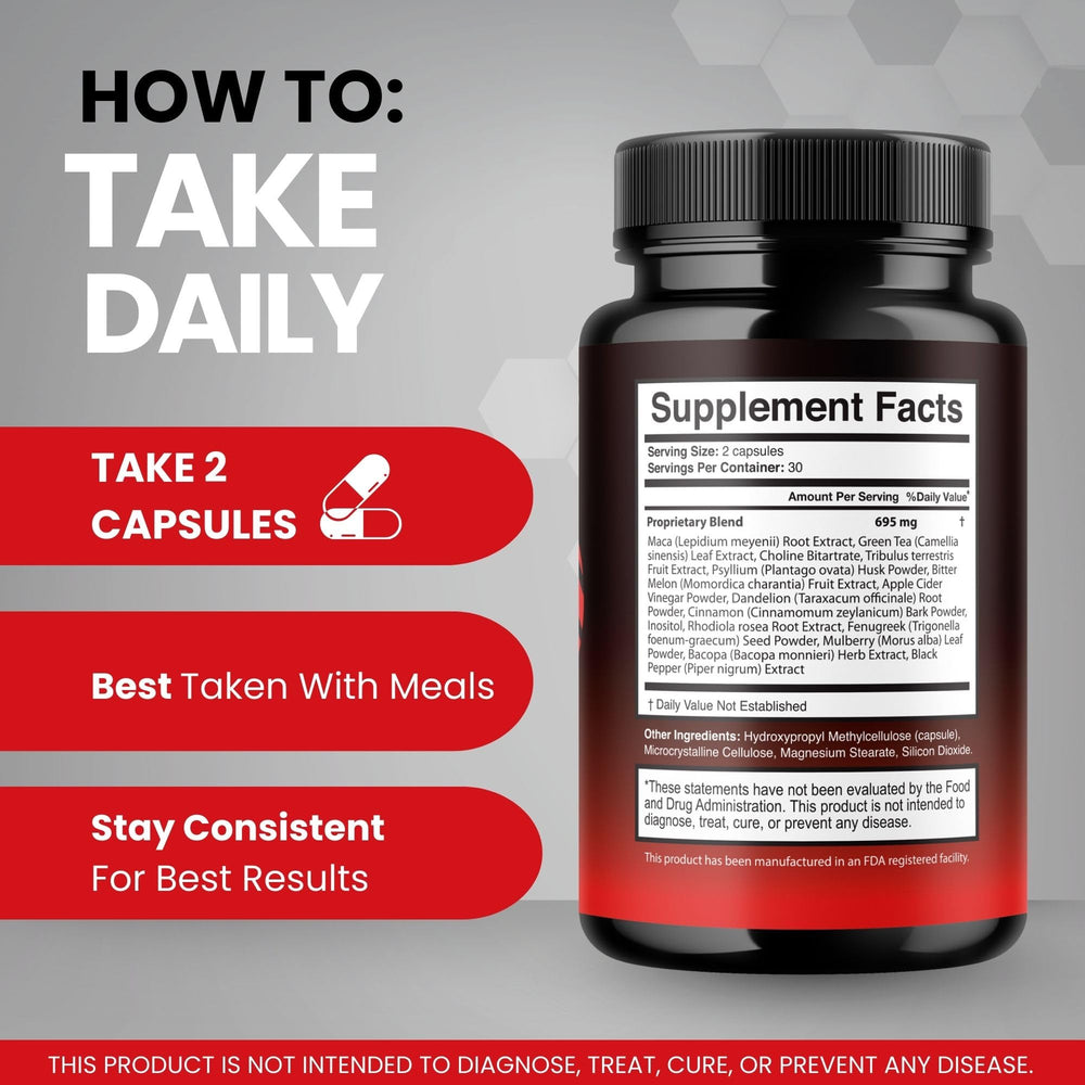 Natural health concept with Mars Men Pro capsules