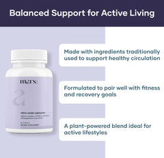 Mars Nitric Oxide Capsules – front label