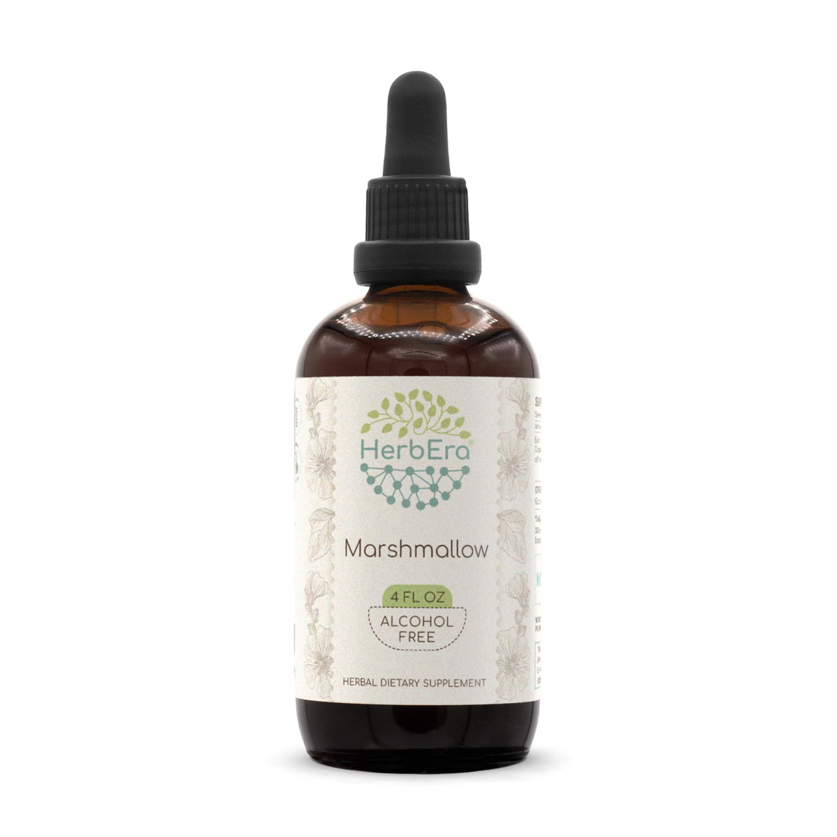 Marshmallow root B120 alcohol-free tincture bottle 4 oz