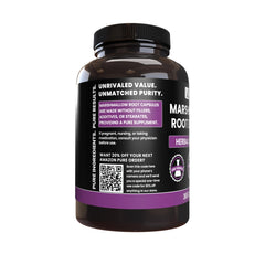 Close-up of 365-count marshmallow root capsules