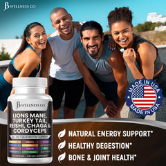 Marshmallow root with diverse mushroom blend