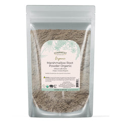Organic Marshmallow Root Powder 4 oz pouch - front view