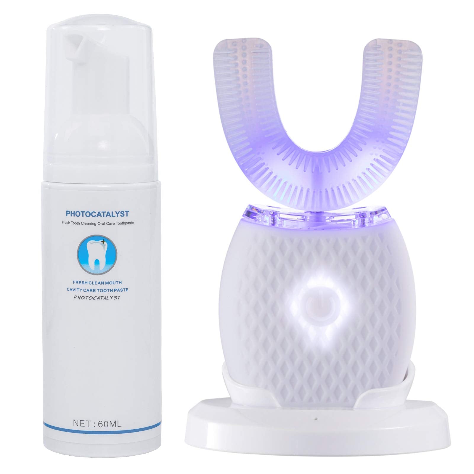 Martenit Ultrasonic U-Shape Toothbrush for Adults - front view